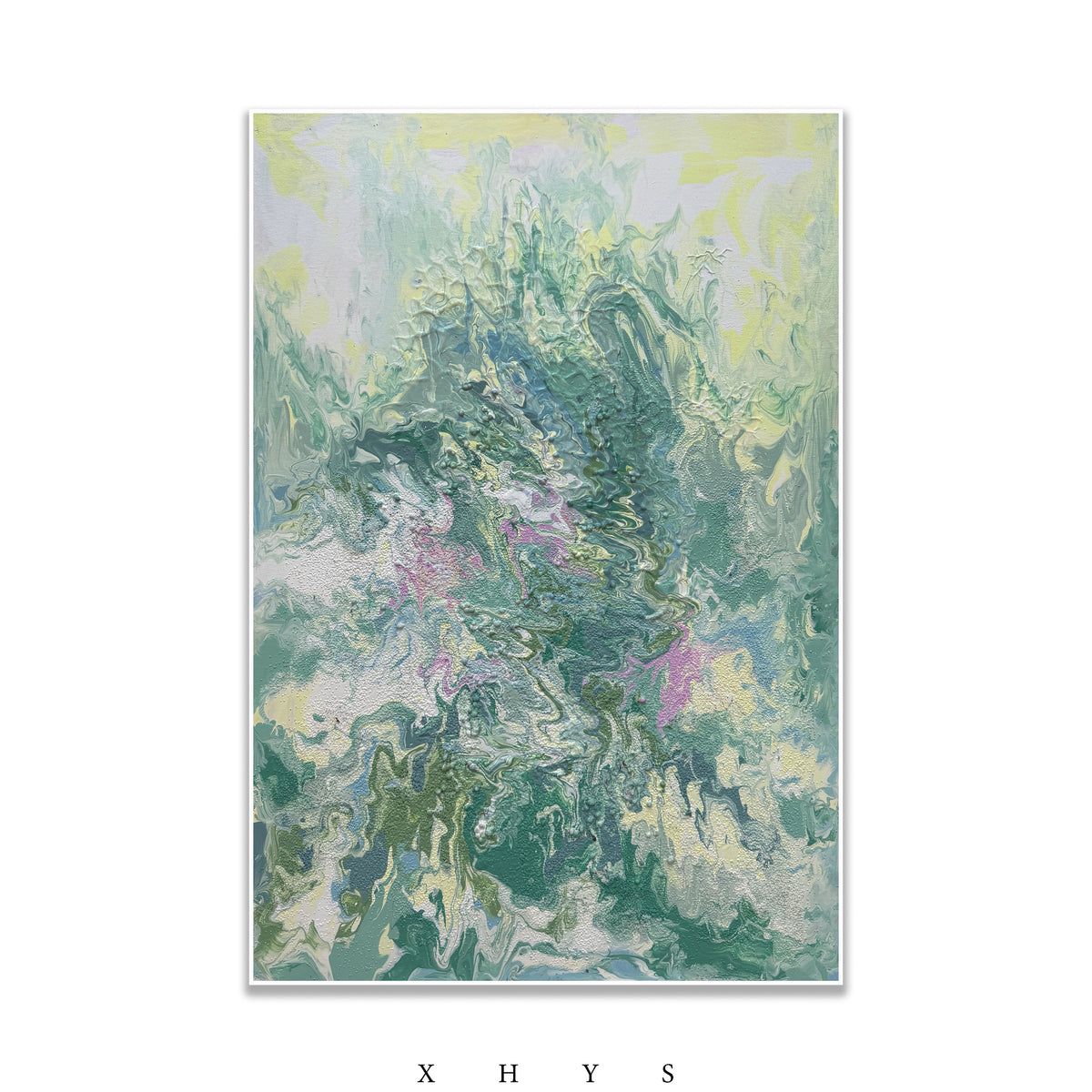 晓红艺术空间 I 5 层展厅原创手绘油画作品《青芜漫花》