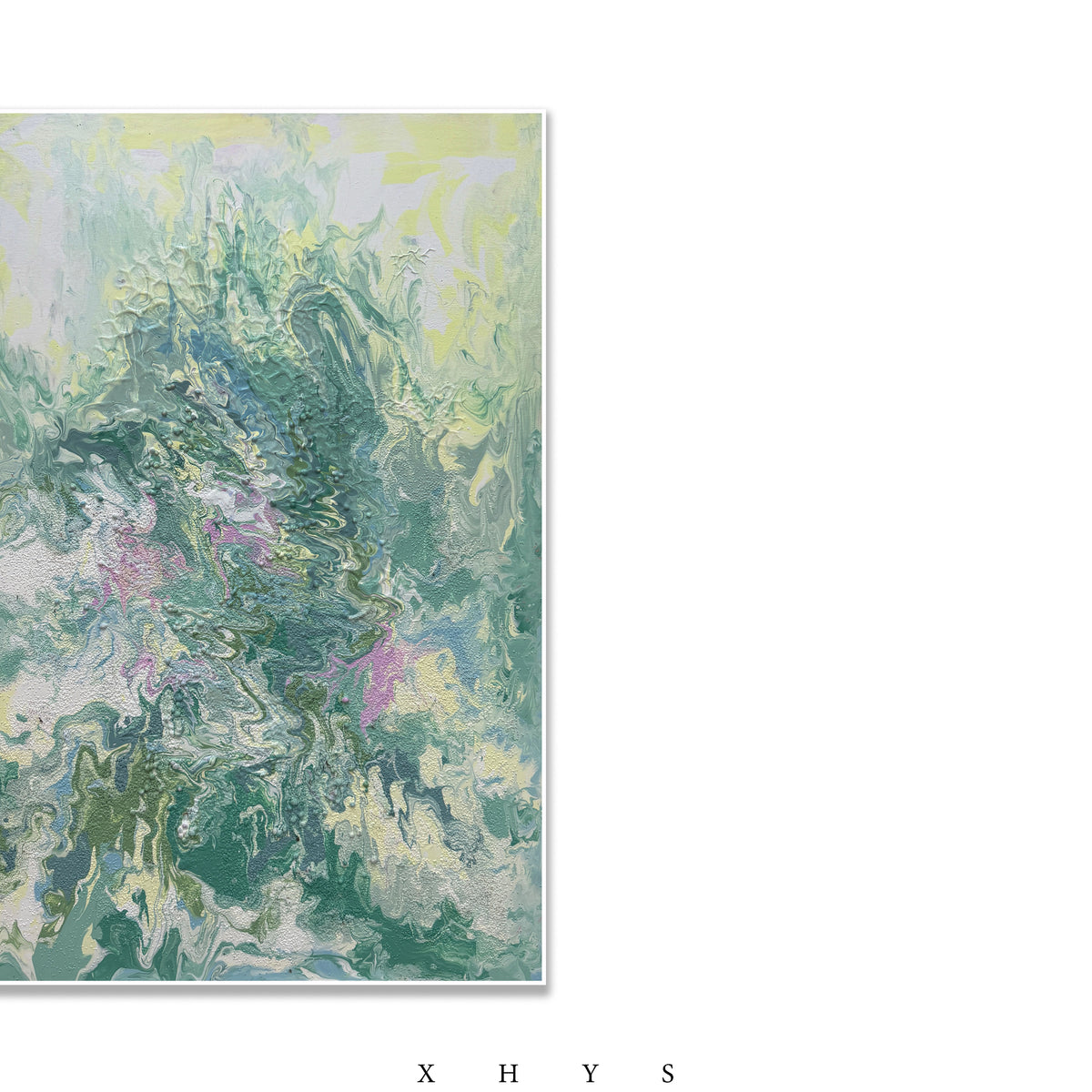 晓红艺术空间 I 5 层展厅原创手绘油画作品《青芜漫花》
