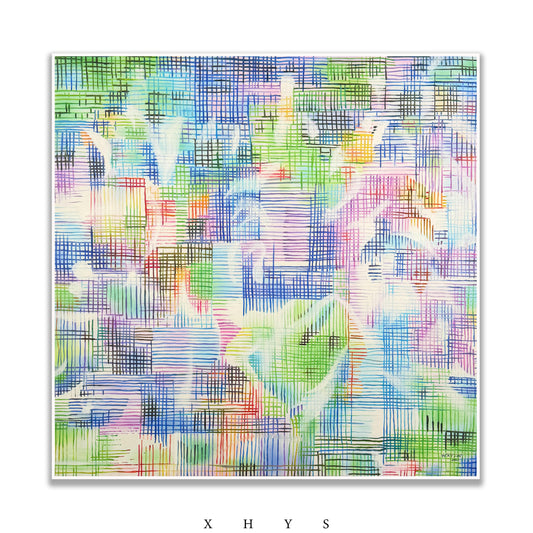 晓红艺术空间 I 5 层展厅原创手绘油画作品《春天的喜讯》