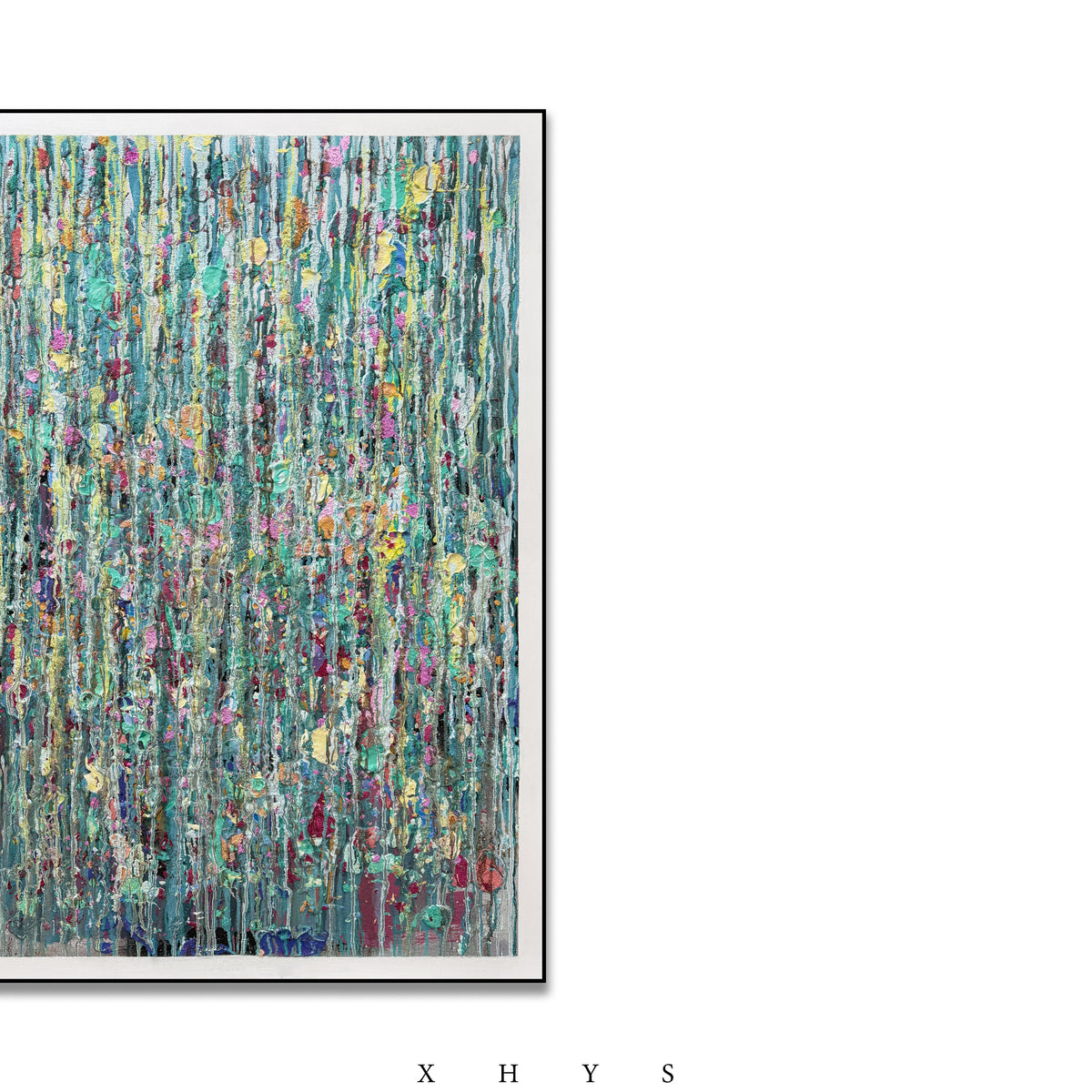 晓红艺术空间 I 5 层展厅原创手绘油画作品《翠木｜拾春》