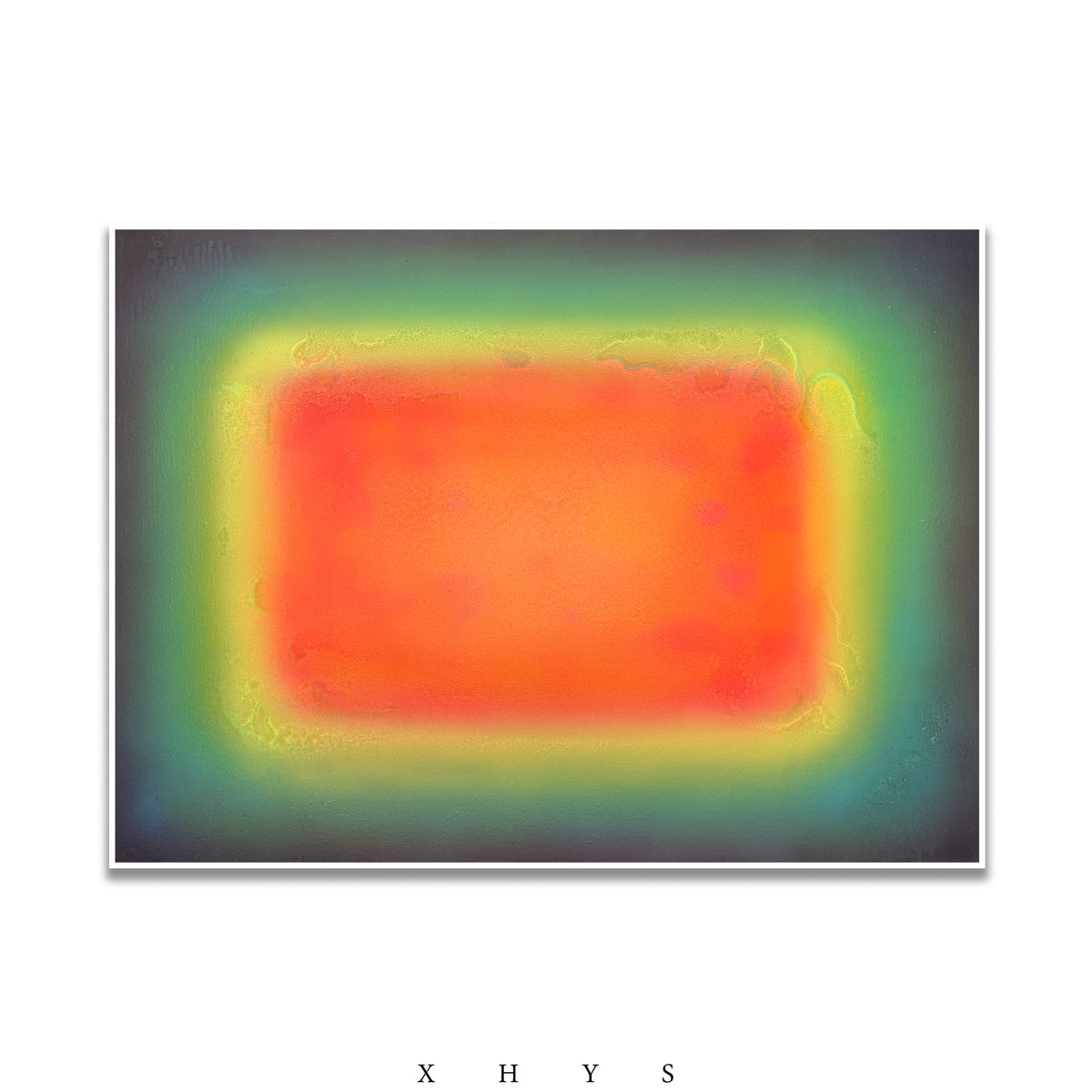 晓红艺术空间 I 5 层展厅原创手绘油画作品《光核｜层叠》