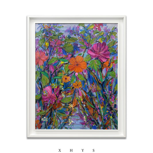 晓红艺术空间 I 5 层展厅 艺术原创油画《花绪丛生》