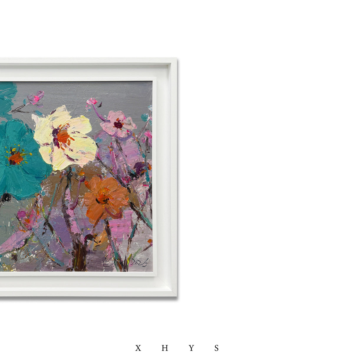 晓红艺术空间 I 5 层展厅 艺术原创油画《青妍花簇》