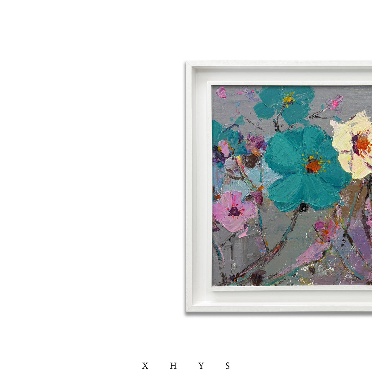 晓红艺术空间 I 5 层展厅 艺术原创油画《青妍花簇》