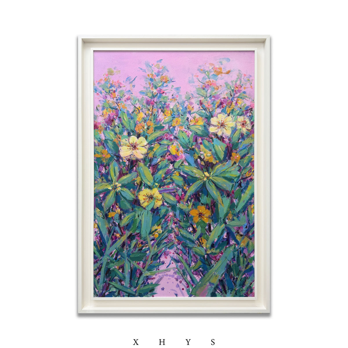 Purple Garden | Original Hand Painted Oil Painting