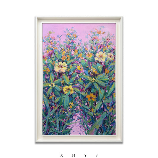 Purple Garden | Original Hand Painted Oil Painting