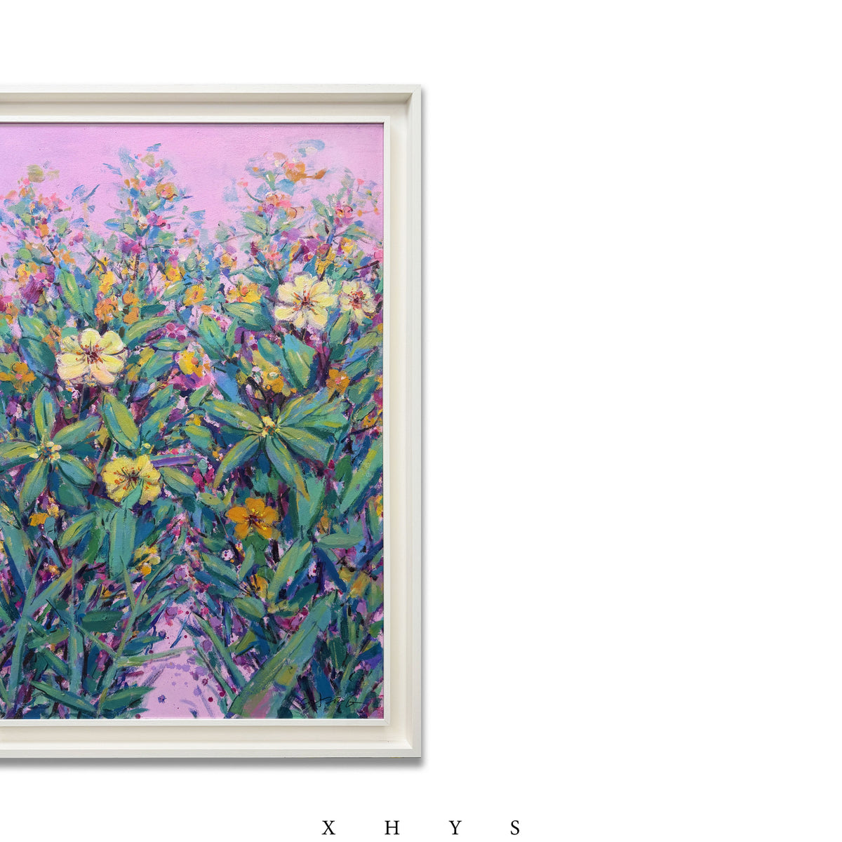 Purple Garden | Original Hand Painted Oil Painting