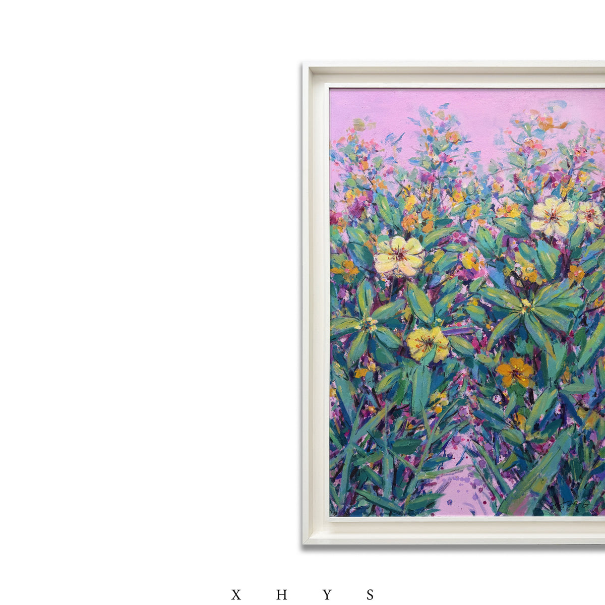 Purple Garden | Original Hand Painted Oil Painting