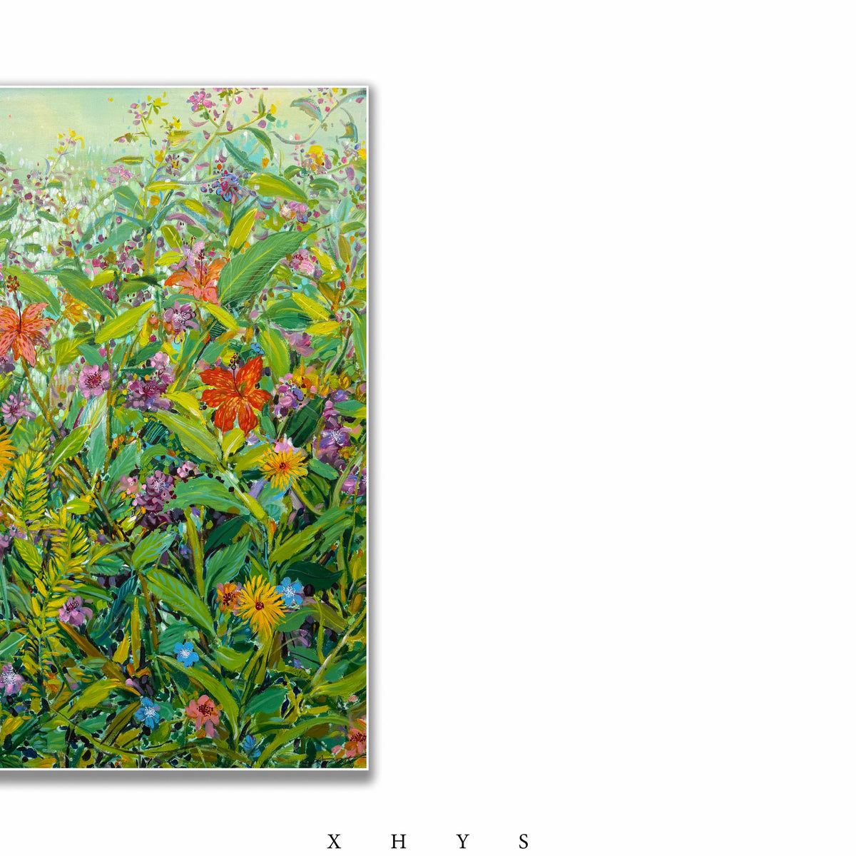 晓红艺术空间 I 5 层展厅原创手绘油画作品《青野芳丛》