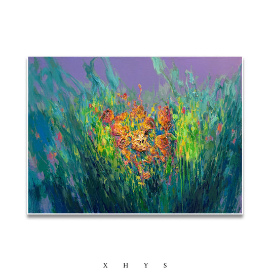 晓红艺术空间 I 5 层展厅 《紫野金穗》艺术原创油画