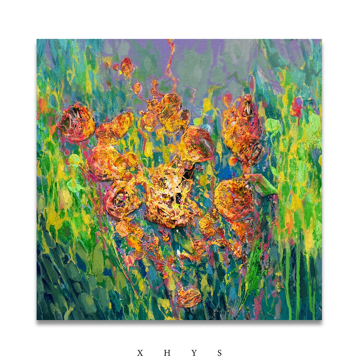 晓红艺术空间 I 5 层展厅 《紫野金穗》艺术原创油画