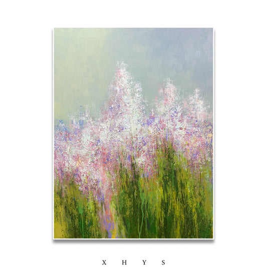 原创手绘油画 I 晓红艺术空间作品《岁岁荣华》