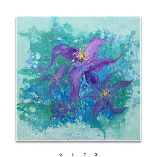 晓红艺术空间 I 5 层展厅 《涧花轻语》艺术原创油画
