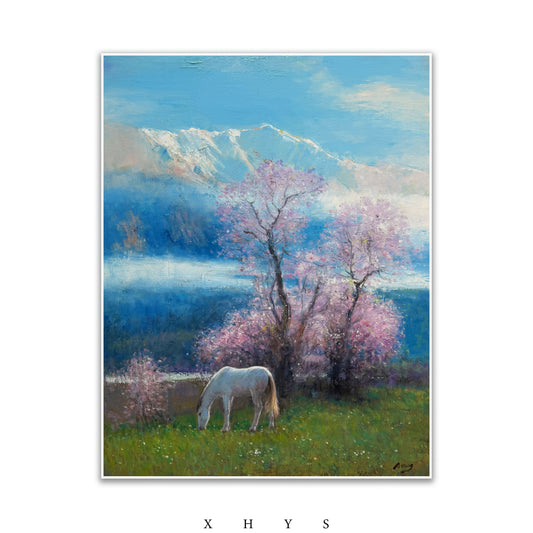 晓红艺术空间 I 5 层展厅 《千里寻桃》艺术原创手绘油画